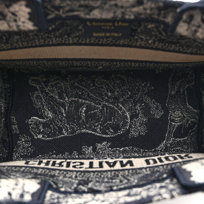 Christian Dior Canvas Embroidered Small Dioriviera Toile De Jouy Book Tote Blue 5 of 10