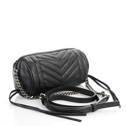Saint Laurent Lambskin Matelasse Monogram East West Rider Bag Black 3 of 7