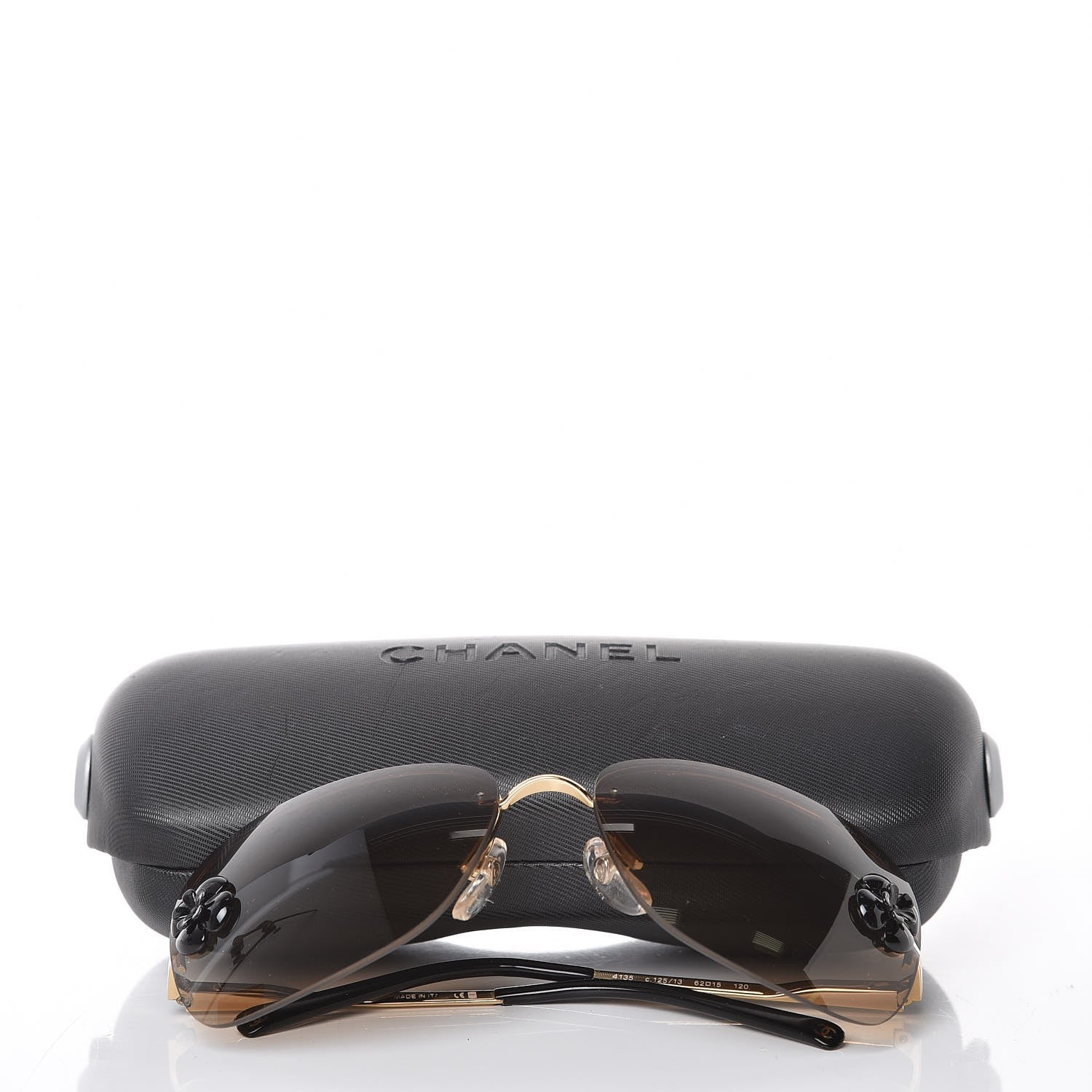 Chanel Frameless Camellia Sunglasses 4135 Brown 8 of 8