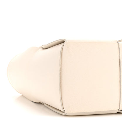 Bottega Veneta Grained Calfskin Maxi Intrecciato Small Arco Tote White 9 of 12