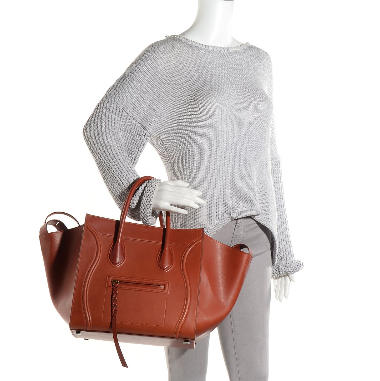 Natural Calfskin Medium Phantom Luggage Brick