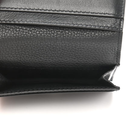 Christian Dior Grained Calfskin CD Icon Wallet Black 5 of 7