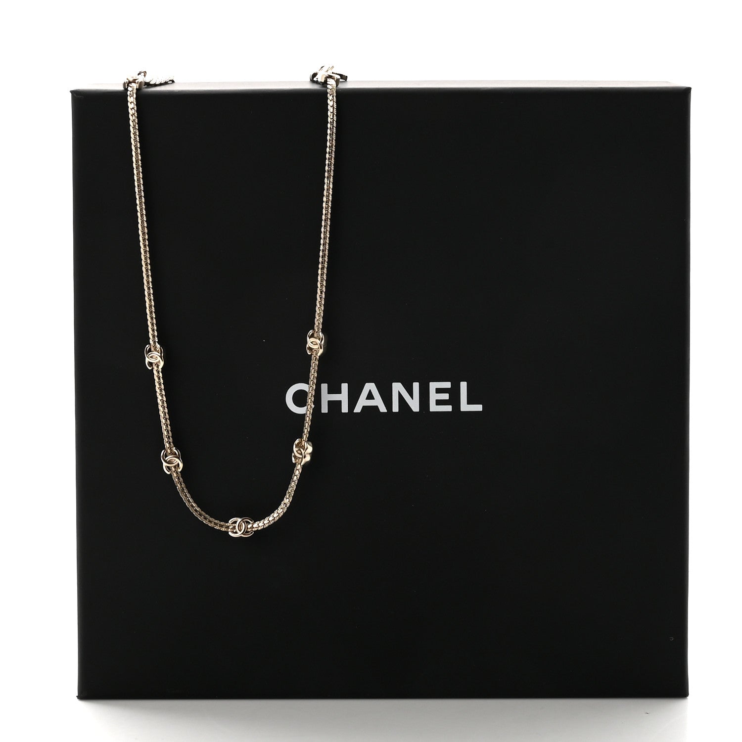 Chanel Metal CC Short Chain Necklace Gold 7 of 7