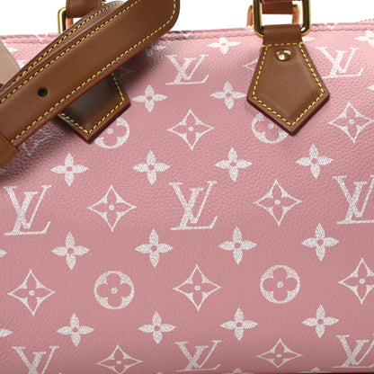 Louis Vuitton Calfskin Monogram Speedy P9 Bandouliere 25 Pink Sakura 9 of 11