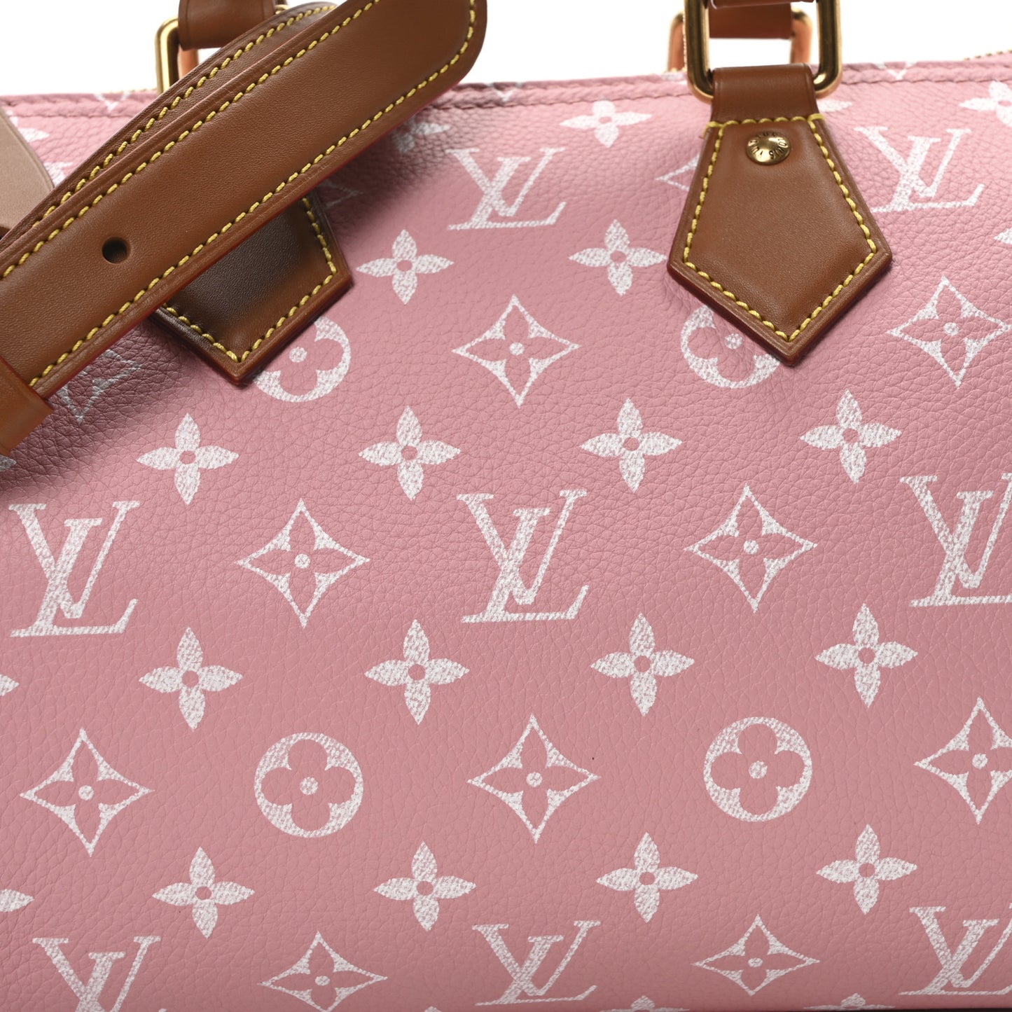 Calfskin Monogram Speedy P9 Bandouliere 25 Candy Pink Pink Sakura