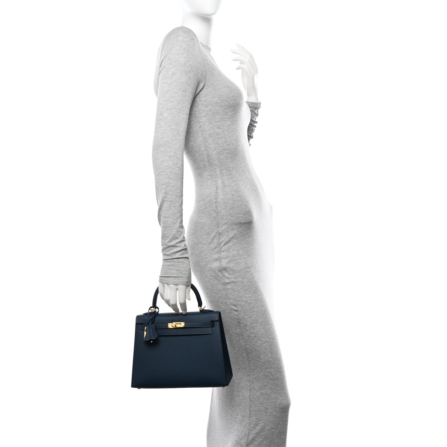 Hermes Epsom Kelly Sellier 25 Bleu Nuit 2 of 12