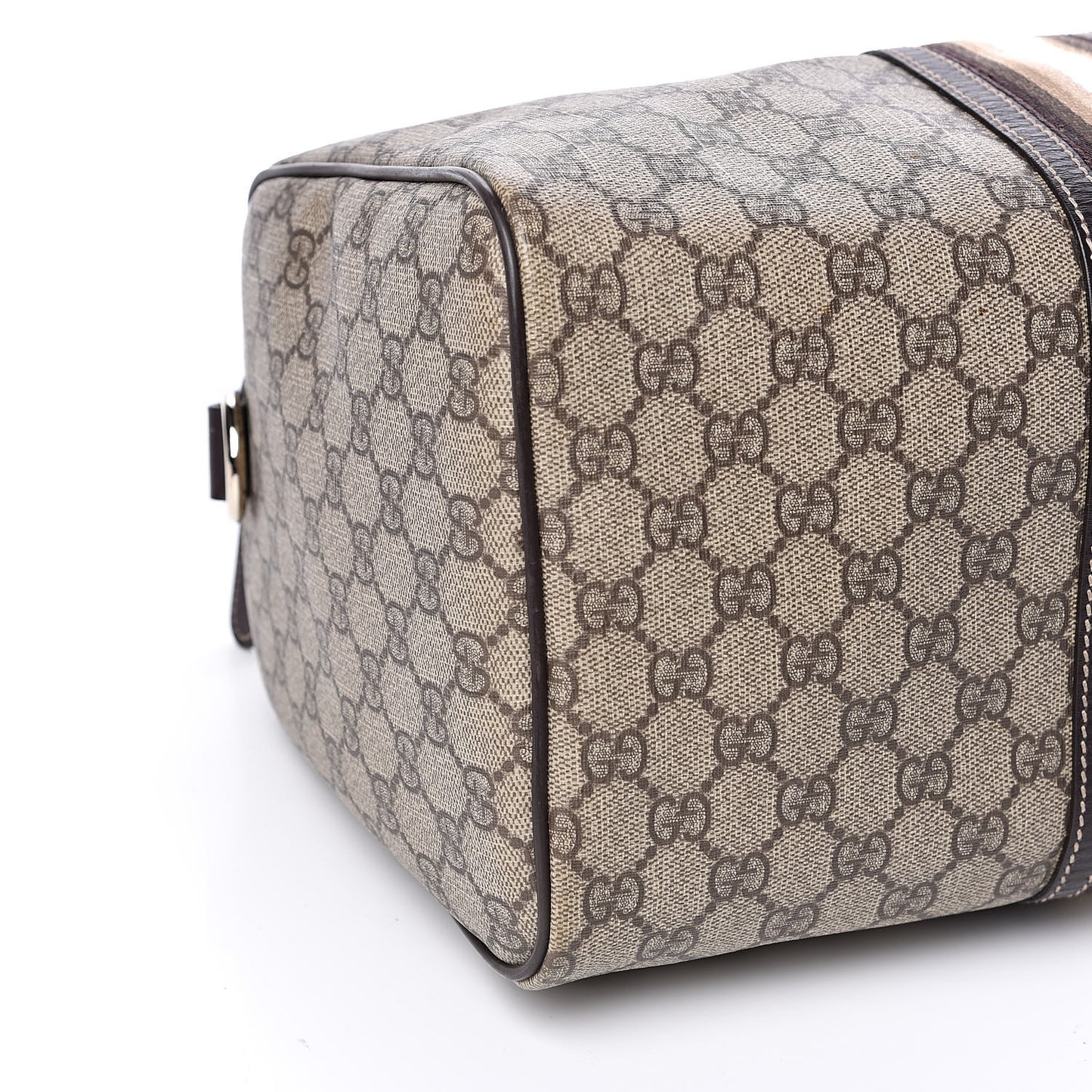 GG Plus Monogram Web Medium Joy Boston Dark Brown