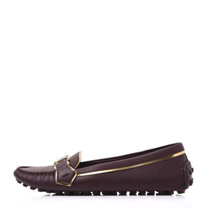 Louis Vuitton Calfskin Oxford Loafers 36.5 Bordeaux 1 of 8