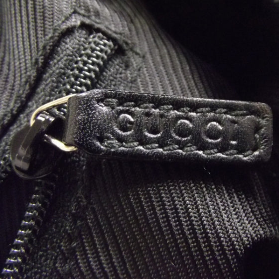 Gucci Canvas Monogram Shoulder Bag Black 9 of 10