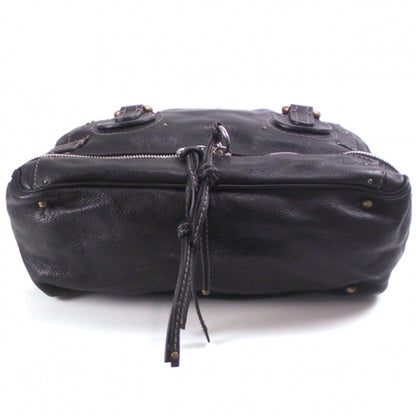 Chloe Leather Paddington Double Zipped Bowler Black 4 of 19