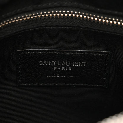 Saint Laurent Calfskin Y Quilted Monogram Medium Loulou Chain Satchel Nude Powder 9 of 15