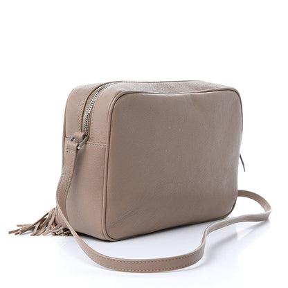 Saint Laurent Lambskin Monogram Small Lou Camera Bag Dark Beige 3 of 9