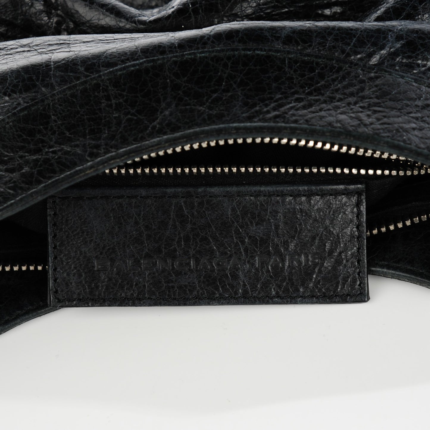 Agneau Giant 12 Silver Hardware Hip Black