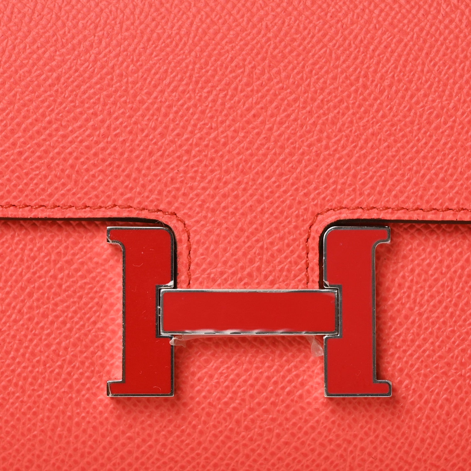 Hermes Epsom Enamel Constance Wallet To Go Rose Texas Rouge De Coeur 8 of 10