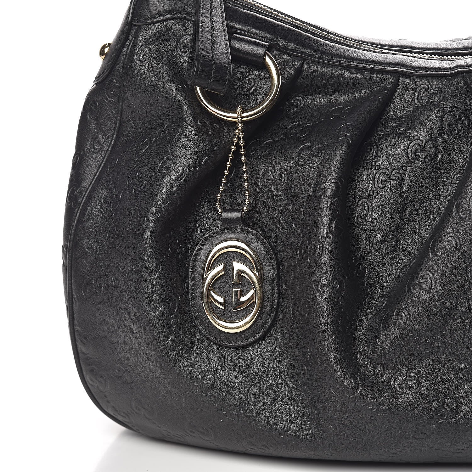 Gucci Guccissima Medium Sukey Hobo Black 10 of 10