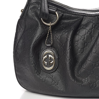 Gucci Guccissima Medium Sukey Hobo Black 10 of 10