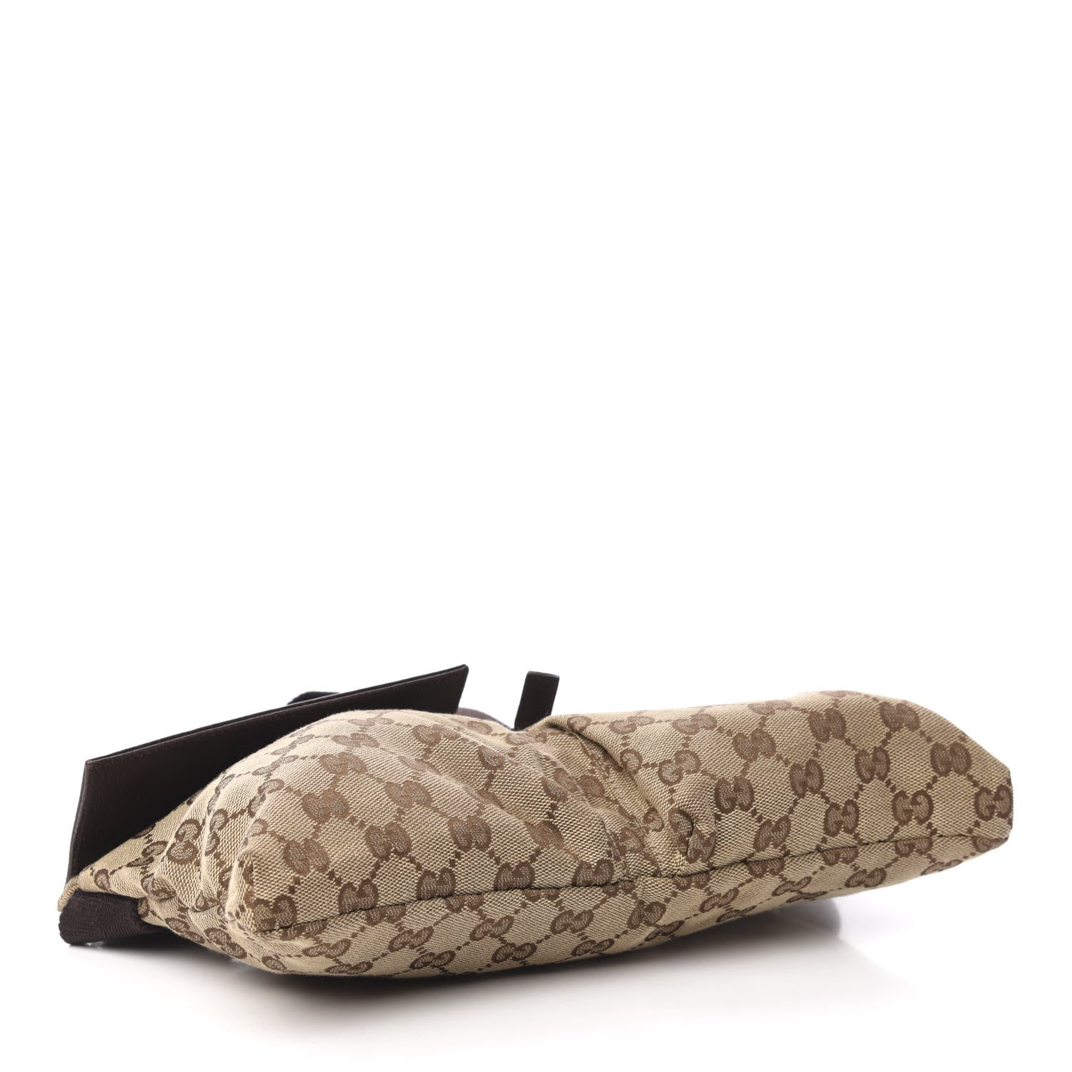 Gucci GG Monogram Double Pocket Belt Bag Dark Brown 4 of 11