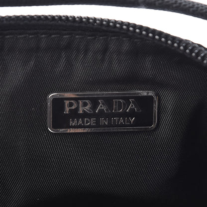 Prada Tessuto Nylon Pochette Bag Black 8 of 12
