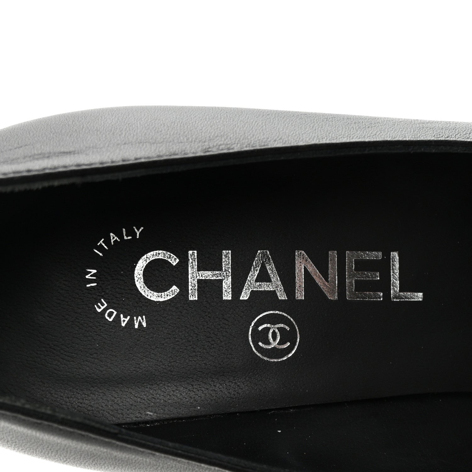 Chanel Lambskin Grosgrain Pearl Cap Toe Pumps 36.5 Black 8 of 10