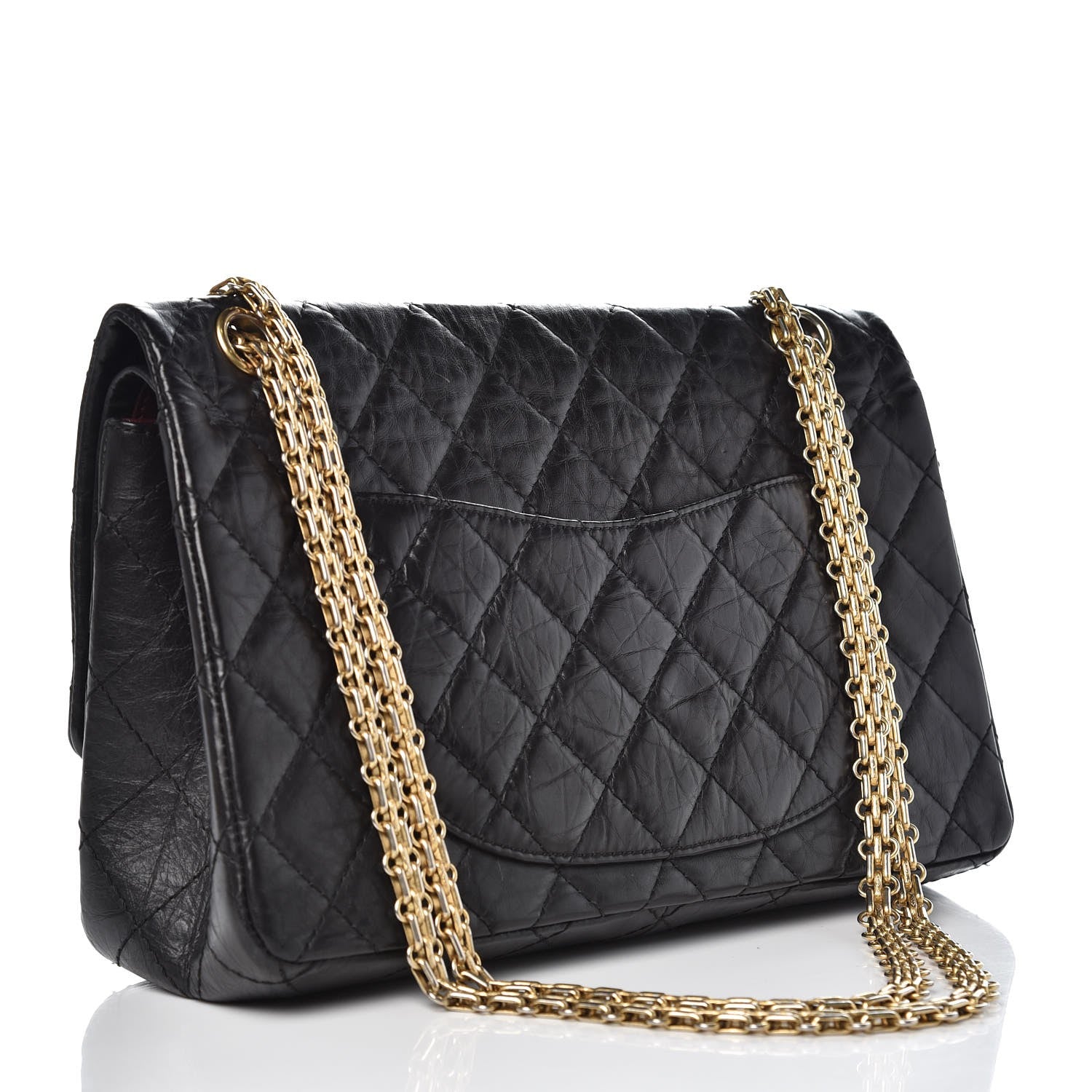 Chanel Aged Calfskin Quilted 2.55 Reissue 226 Flap Black 3 of 9