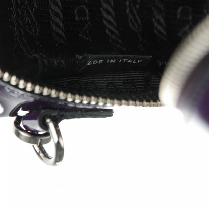 Prada Spazzolato Mini Camera Crossbody Bag Viola 7 of 8
