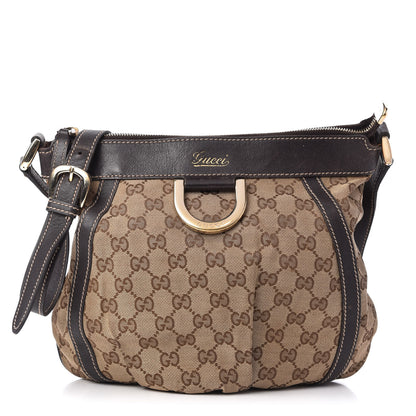 Gucci Monogram Small D Gold Ring Messenger Dark Brown 1 of 10