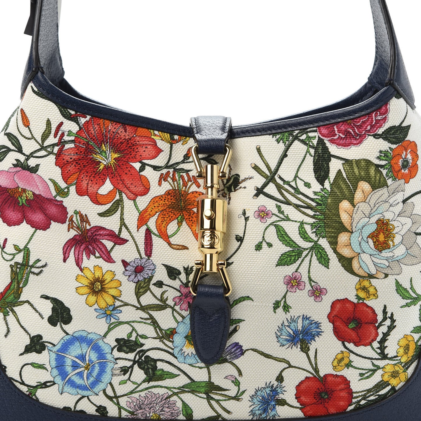 Canvas Flora Medium Jackie Hobo Blue Agata