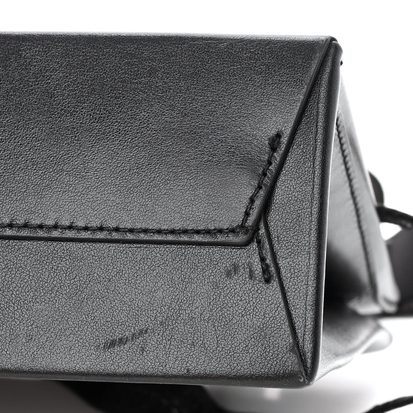 Calfskin Box Bag Tote Black
