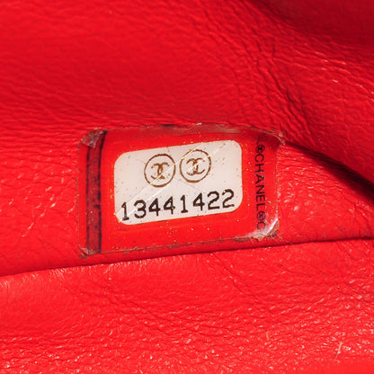 Chanel Lambskin Quilted Jumbo Single Flap Coral 8 of 8