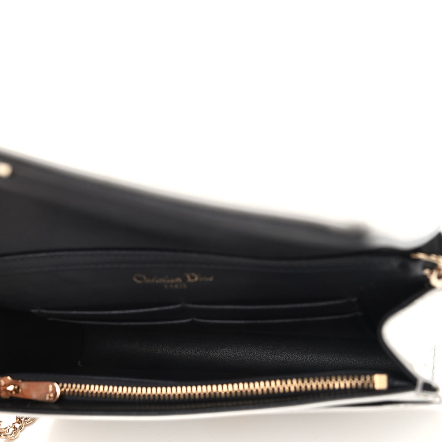 Patent Micro-Cannage Diorama Wallet on Chain Pouch White