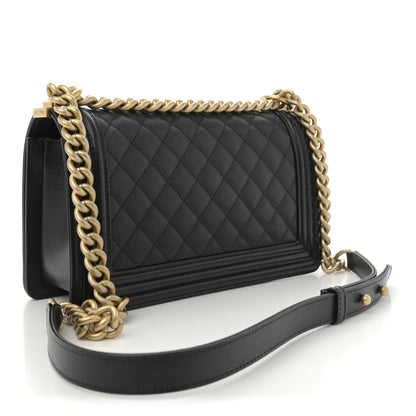 Chanel Caviar Quilted Medium Boy Flap Black 3 of 11