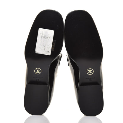 Chanel Patent Calfskin CC Chain Mocassin Loafers 36 Black 5 of 9