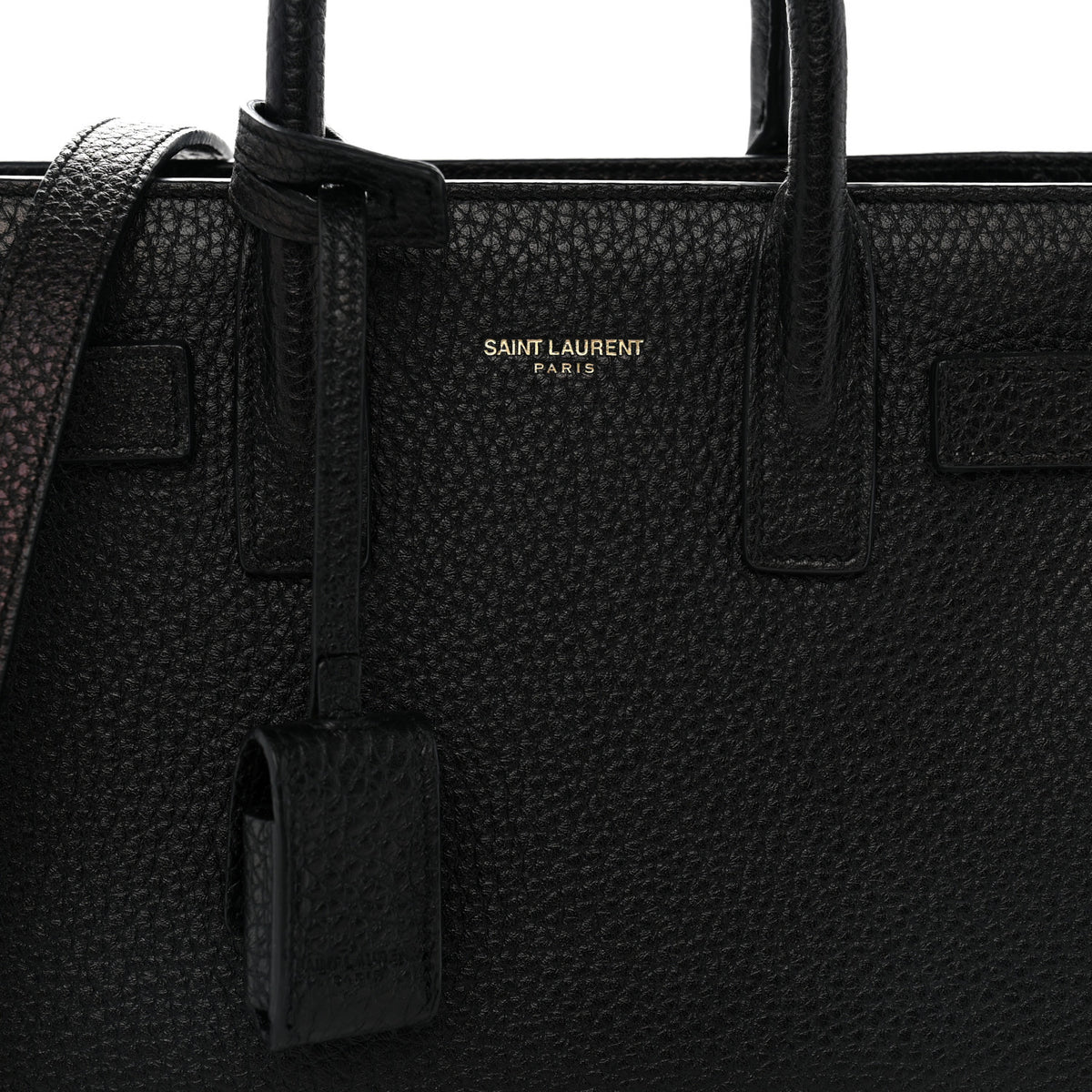 Saint Laurent Grained Calfskin Nano Sac De Jour Black 8 of 12
