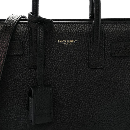 Saint Laurent Grained Calfskin Nano Sac De Jour Black 8 of 12