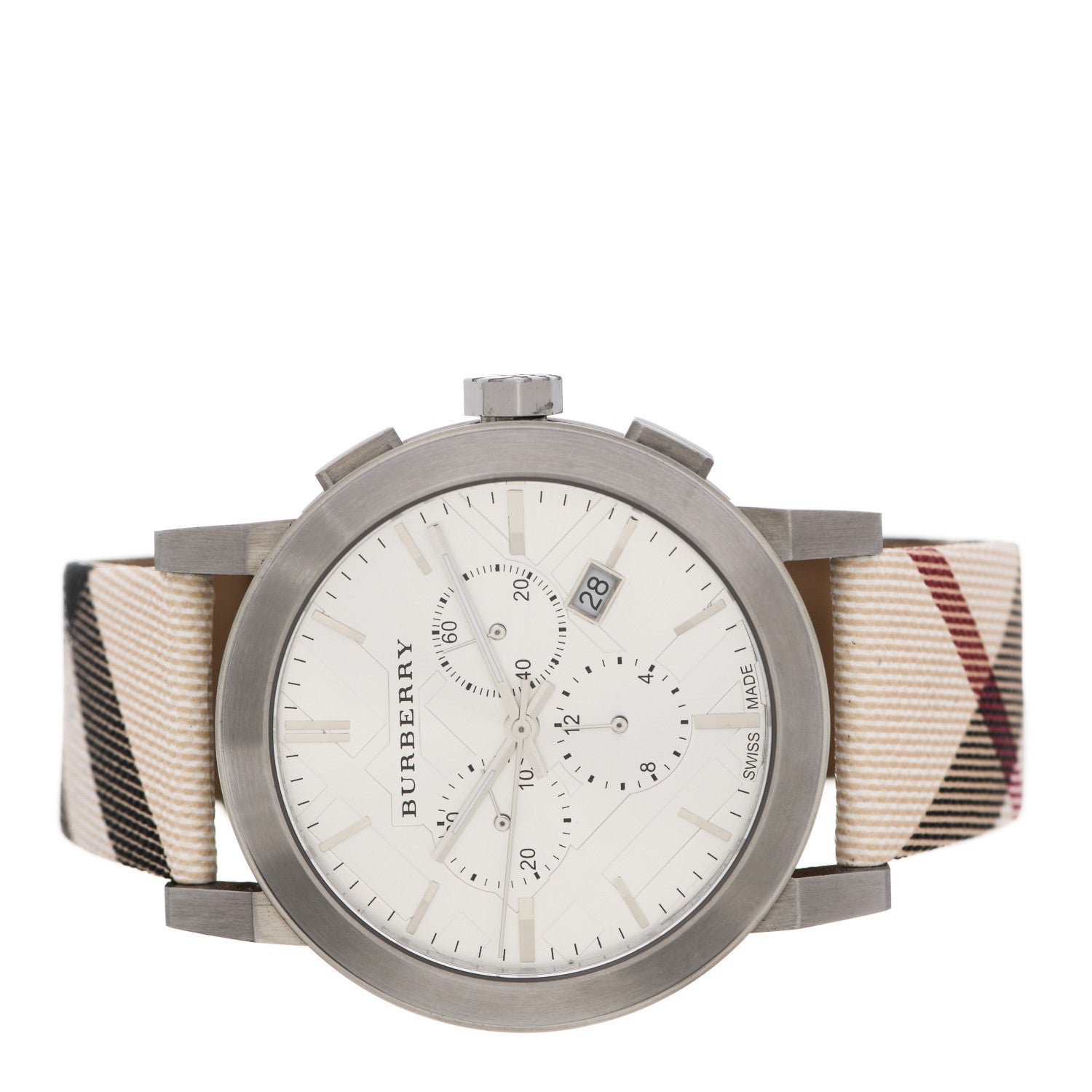 Burberry Stainless Steel Calfskin 43mm The City Chronograph Quartz Watch BU2367 2 of 5