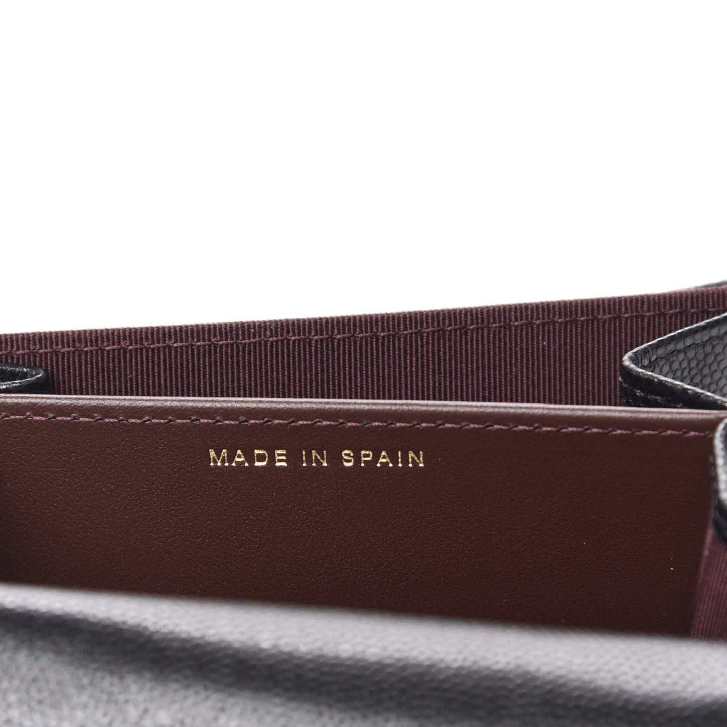 Caviar Quilted Flap Card Holder Chain Wristlet Black