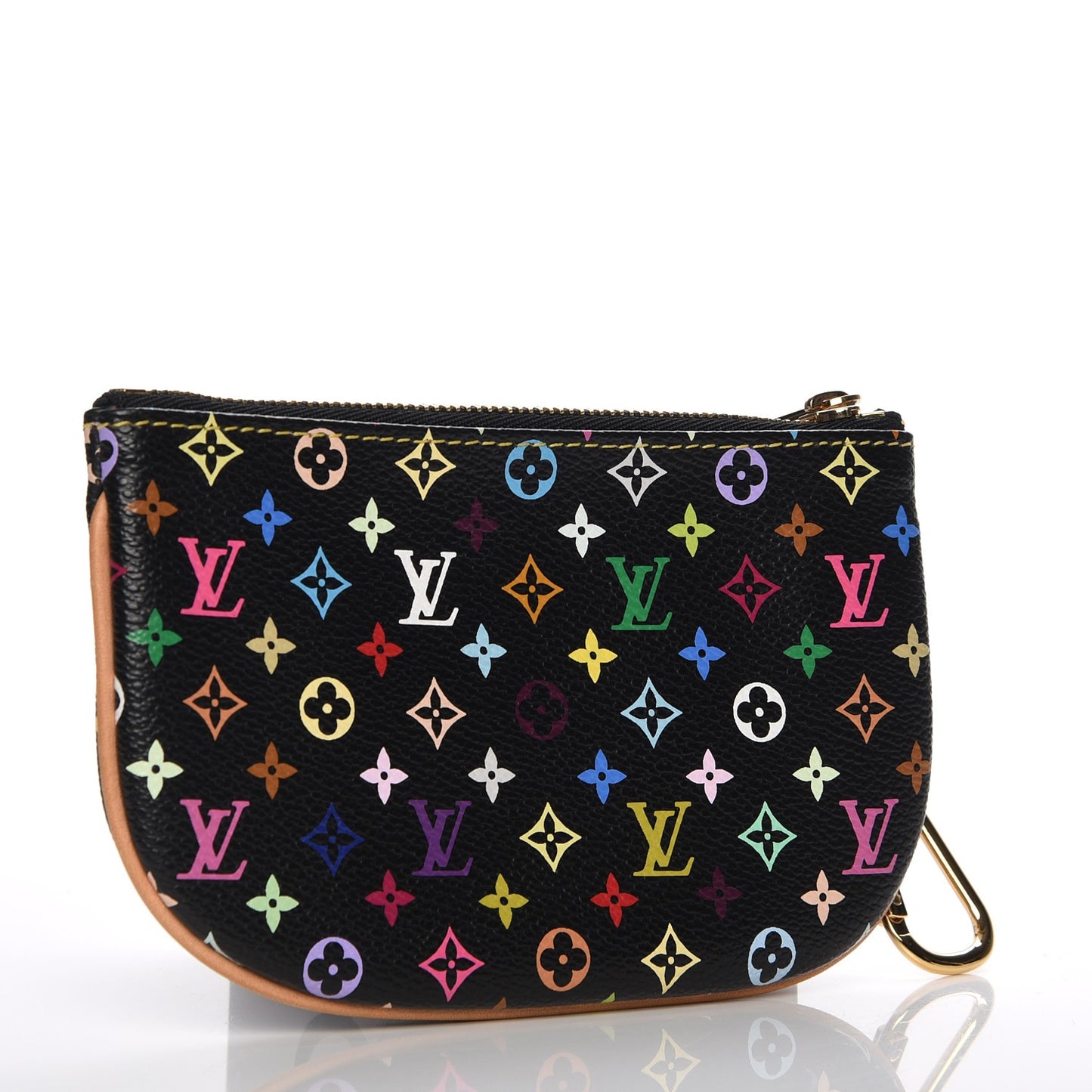 Monogram Multicolor Pochette Plate MM Black
