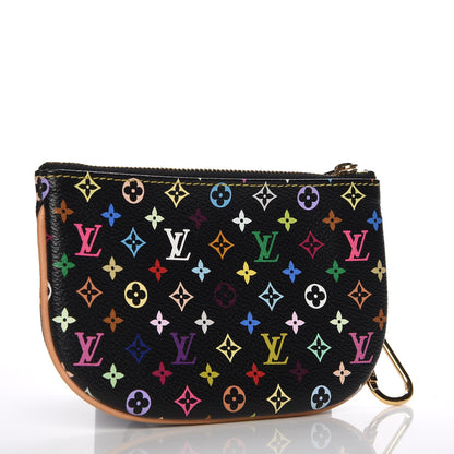 Louis Vuitton Monogram Multicolor Pochette Plate MM Black 3 of 6