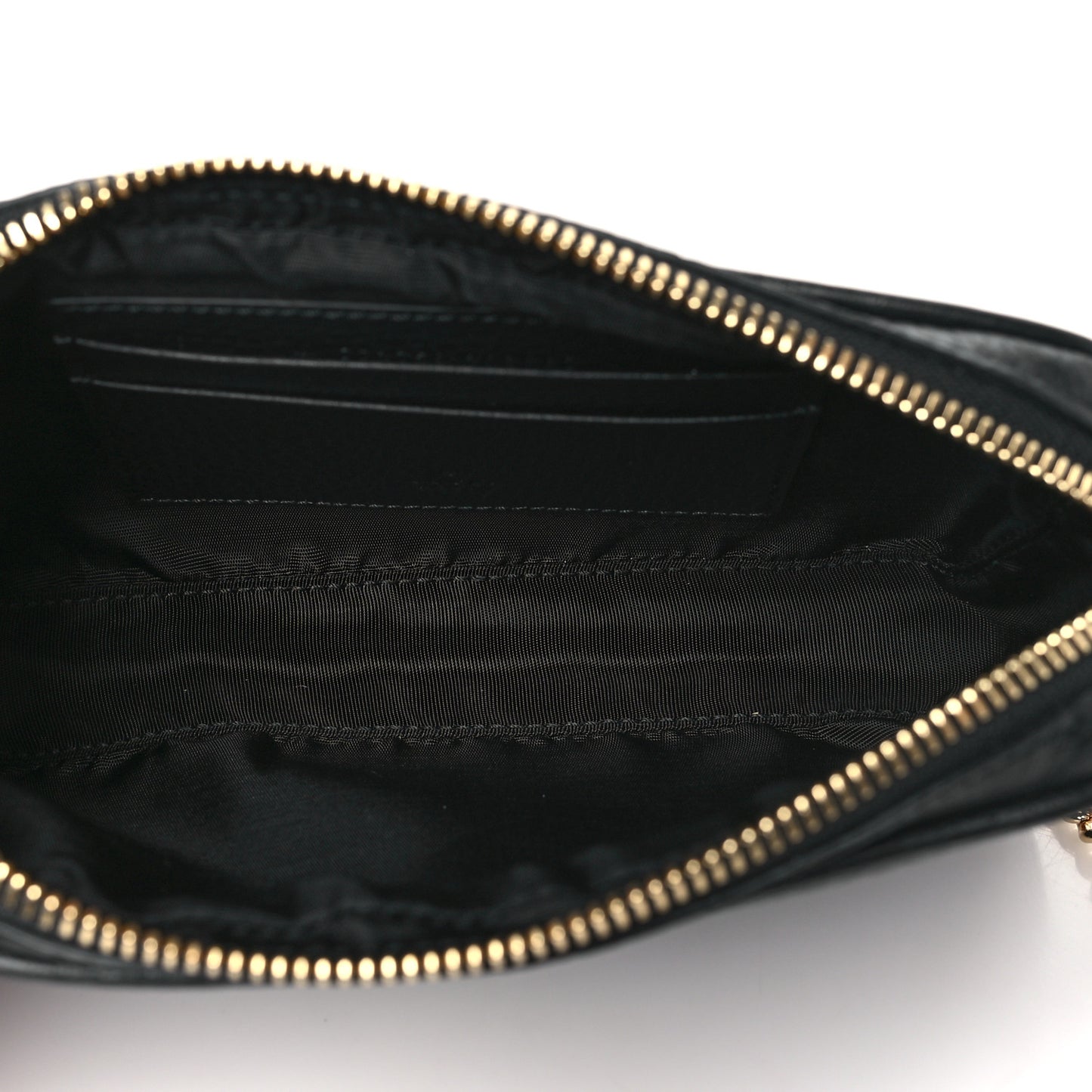Dollar Calfskin Super Mini GG Marmont Chain Shoulder Bag Black