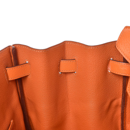 Hermes Taurillon Clemence Birkin 40 Orange 11 of 33