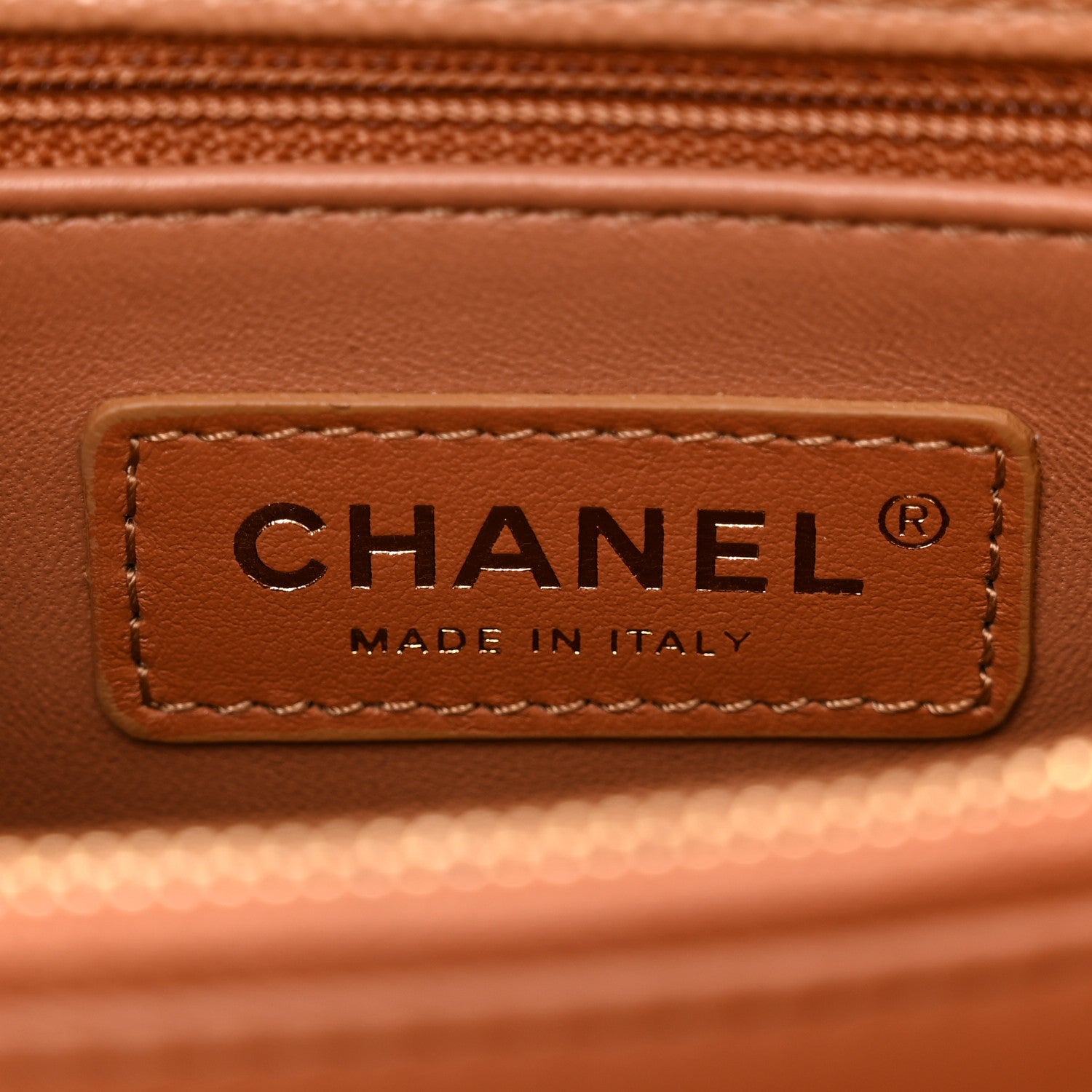 Chanel Caviar Quilted Lizard Embossed Small Coco Handle Flap Brown 6 of 10