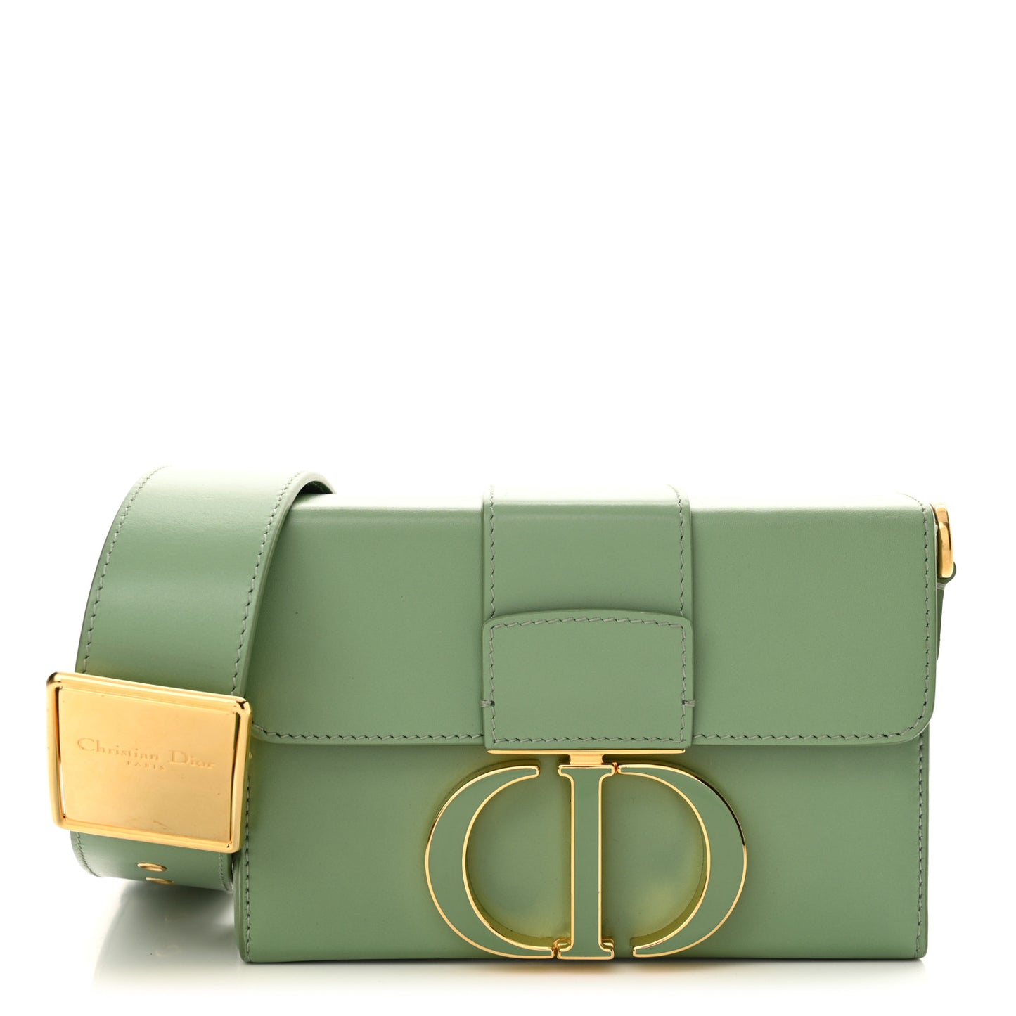 Box Calfskin 30 Montaigne Box Bag Mint Green