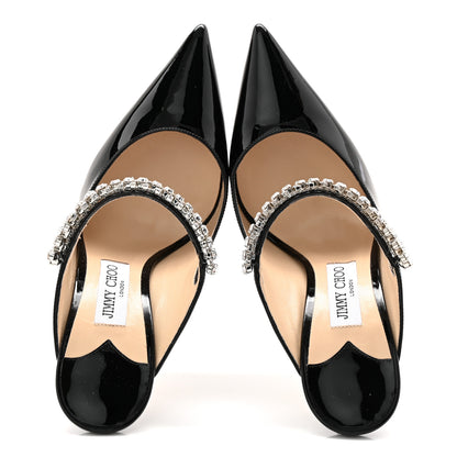 Jimmy Choo Patent Crystal Bing 100 Pumps 39.5 Black 5 of 9