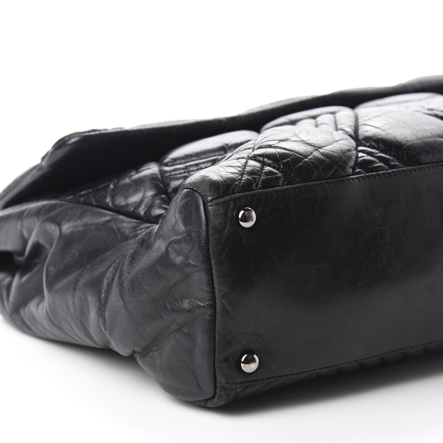 Chanel Lambskin In and Out XL Maxi Flap Black 6 of 11