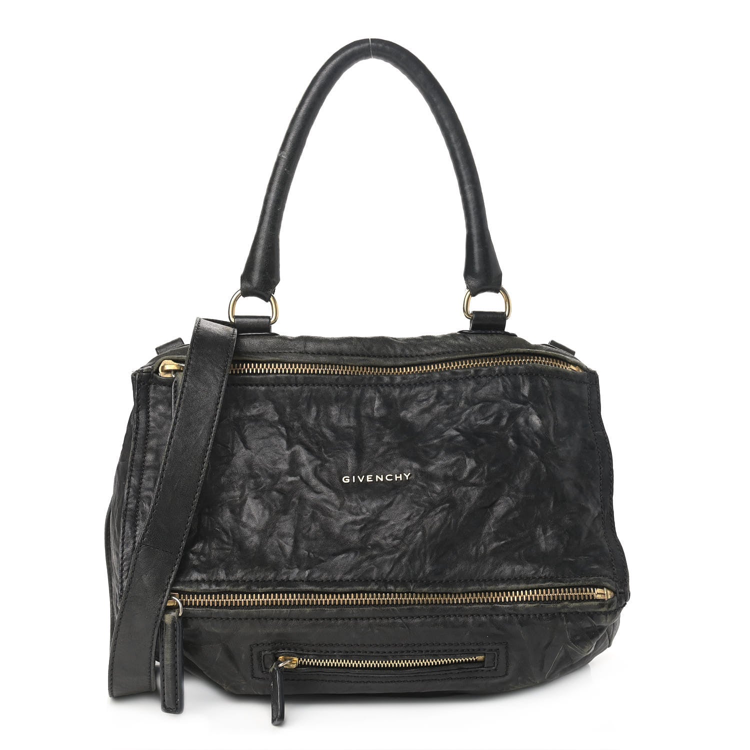 Givenchy Tumbled Sheepskin Large Pandora Black 1 of 17