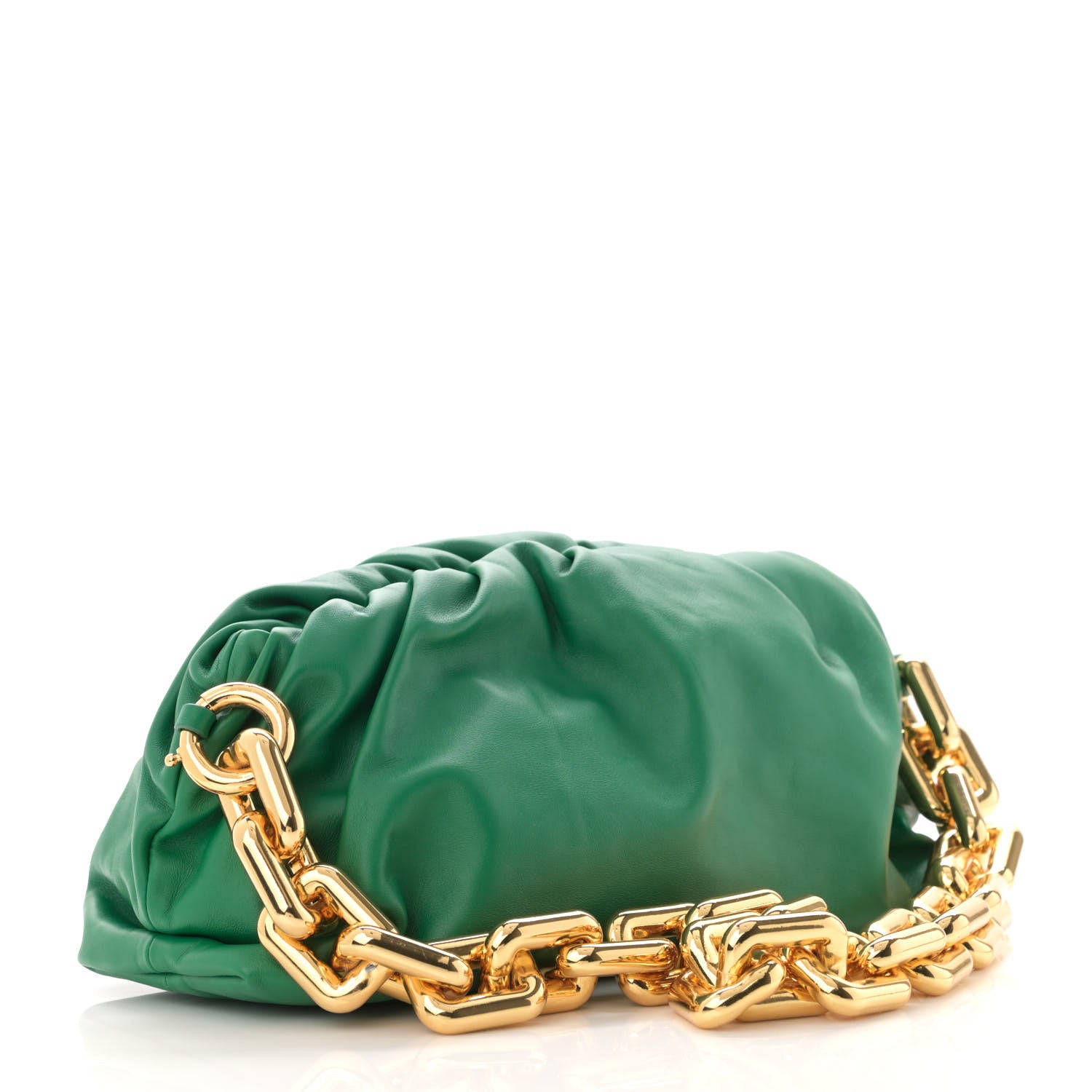 Bottega Veneta Calfskin The Pouch Chain Racing Green 3 of 11
