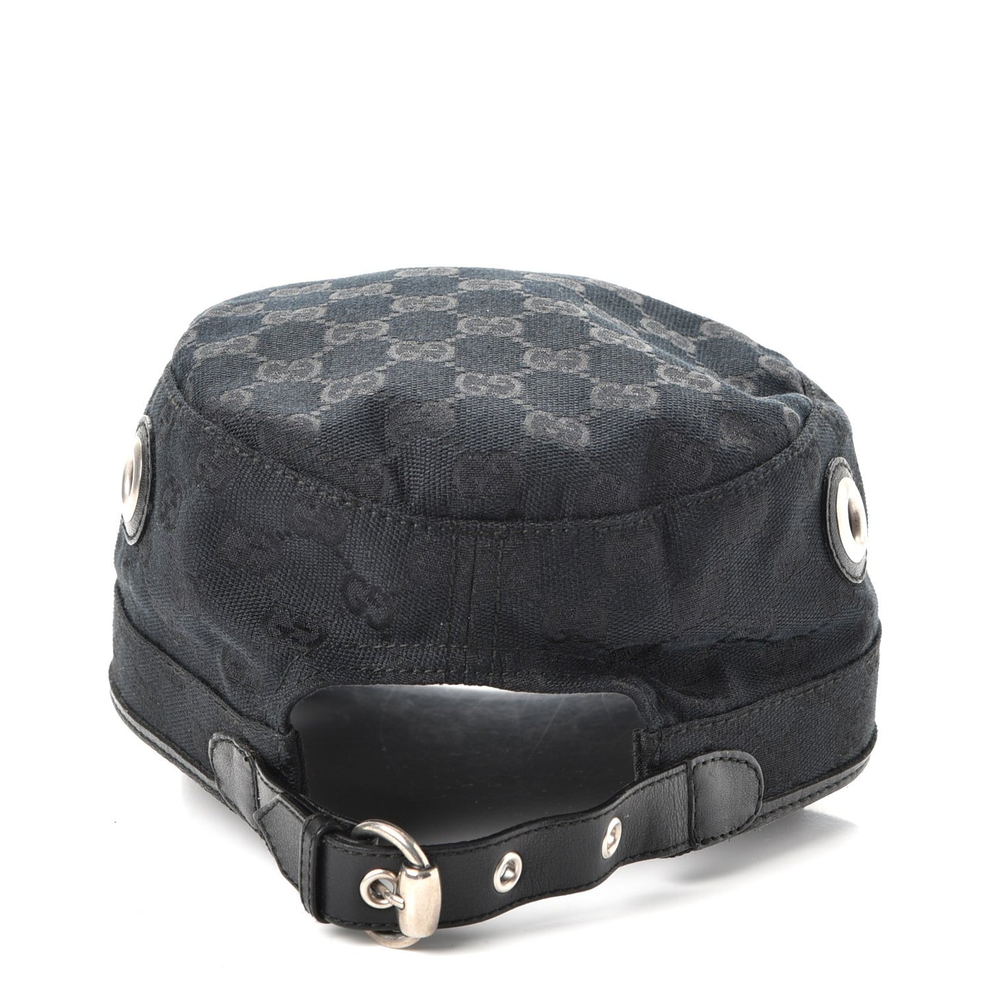 Monogram Military Horsebit Buckle Cap S Black