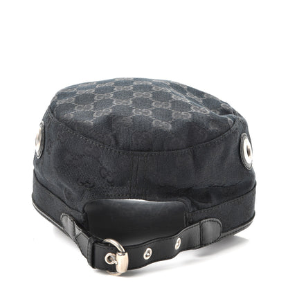 Gucci Monogram Military Horsebit Buckle Cap S Black 4 of 7