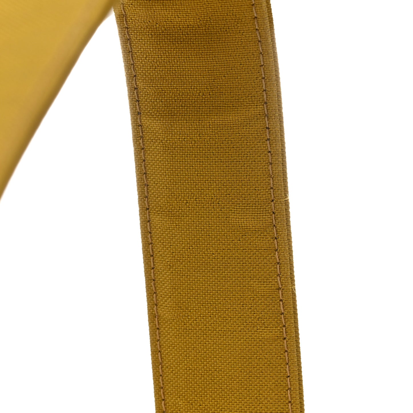 Nylon Quilted Double Pocket Shoulder Bag Dark Yellow