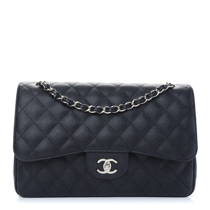 Chanel Caviar Quilted Jumbo Double Flap Black 1 of 11